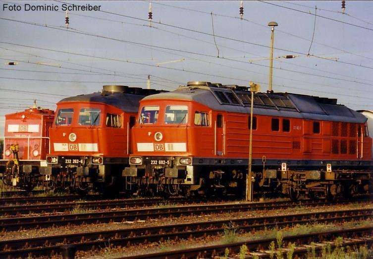 Br.298 ; Br.232-262-6 ; Br.232-682-5 in Wustermark am 23.09.2004!! 