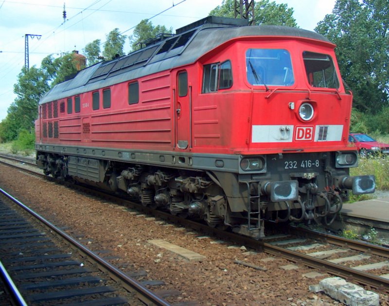 DB 232 416-8 in Gro�korbetha; 05.08.2008 