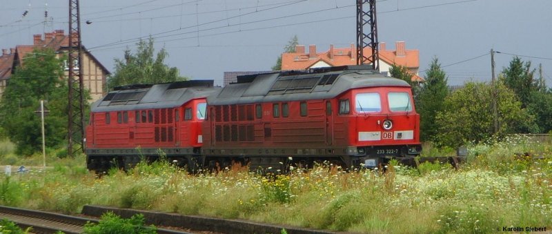 233 322 und 233 588 in Gro�korbetha am 20.07.2007 