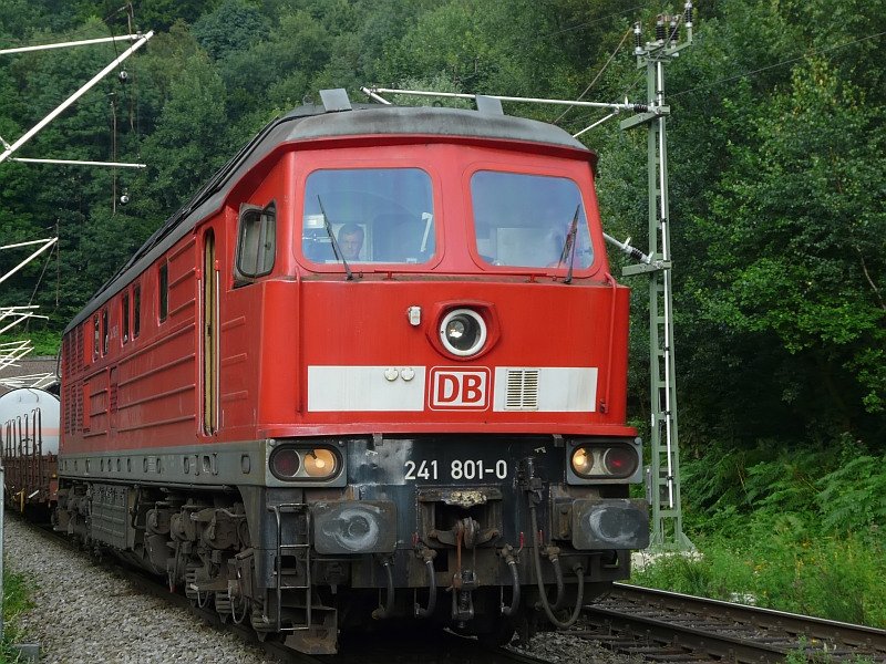 This Ludmilla pulling a heavy freight from the tunnel. Too