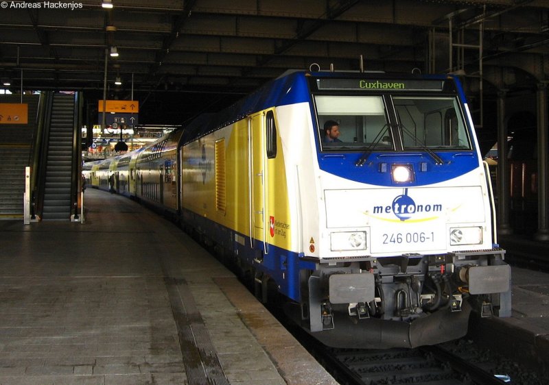 246 006-1 mit dem ME 39413 nach Cuxhaven im Hamburger