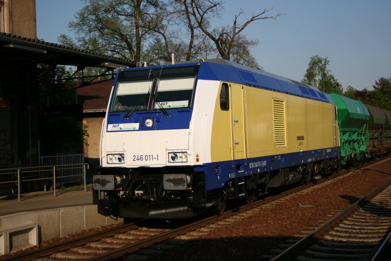 The hired by the ITL runs 246 011 on 07.05.2008