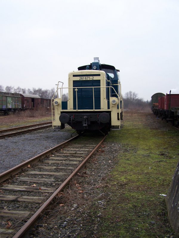 261 671-2 am 28.01.2008 pausiert im ehem. Bw Gelsenkirchen-Bismarck. Aufgenommen