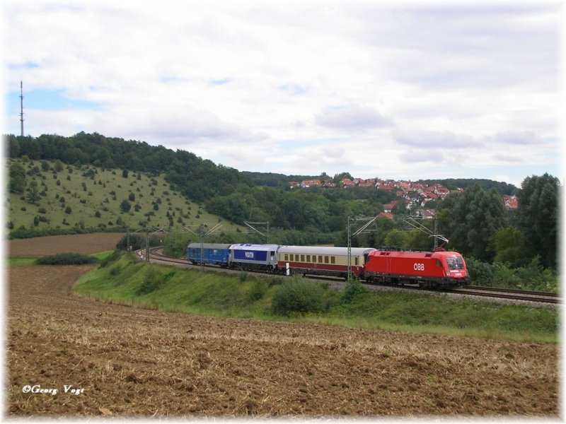 1116 231 mit der neuen Voith Maxima 40CC auf Messfahrt