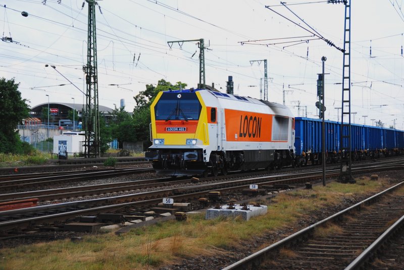Zum ersten mal hier gesichtet. 264 005 als Locon 401.