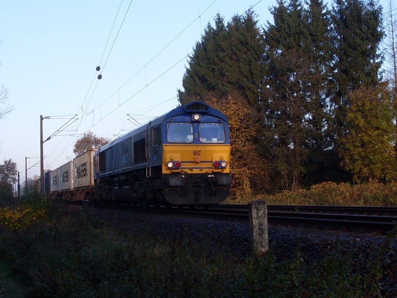 Lok 6611 H�he Peine am 28.10.2008 