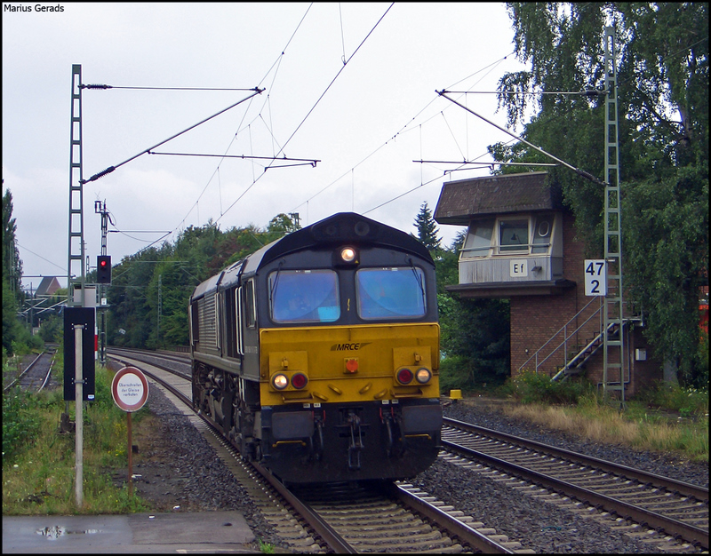 Class 66 Lz bei der Durchfahrt von Erkelenz Richtung M�nchengladbach