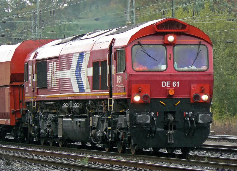 DE61 der HGK f�hrt in den Gbf K�ln Eifeltor ein,
