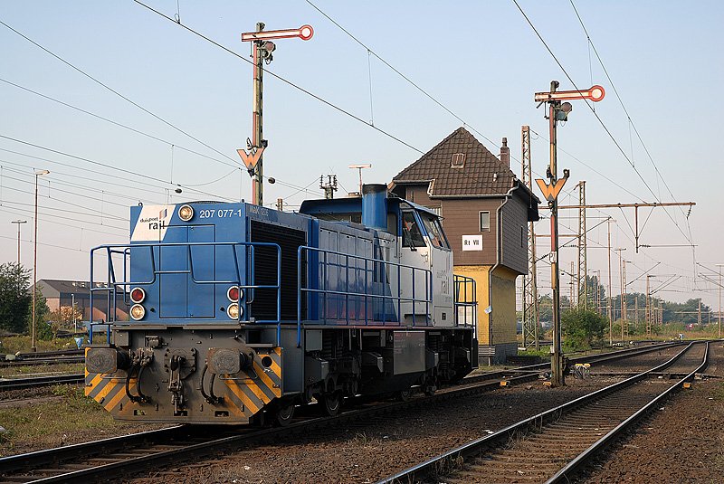 207 077 duisport ranks of rail in Duisburg Ruhrort. 23.09.2007