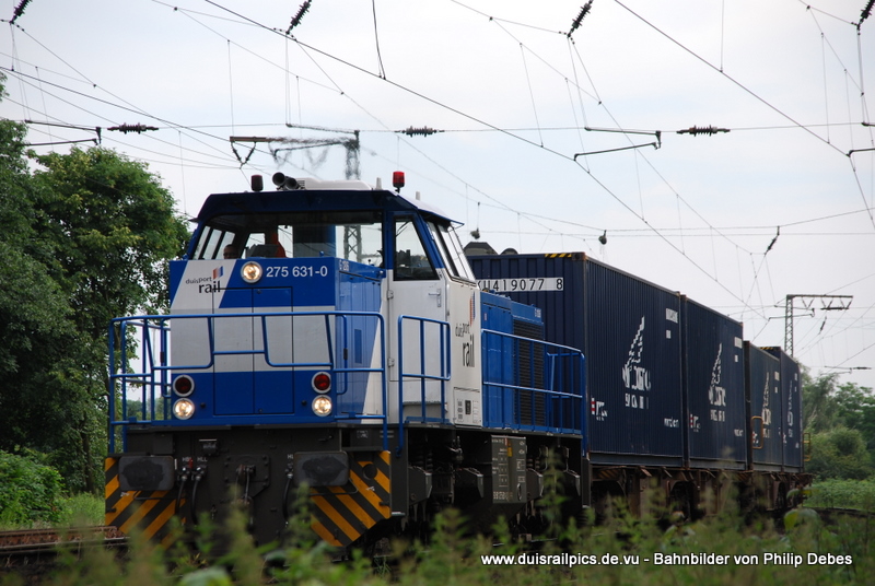275 631-0 (DuisPort Rail) f�hrt am 17. Juni 2009 um