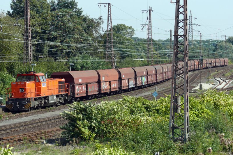 824 der RBH mit Kohlependel in Recklinghausen-Ost 8.9.2009 
