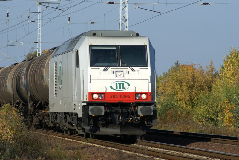 285 109-5 der Import Transport Logistik Dresden in der Wuhlheide