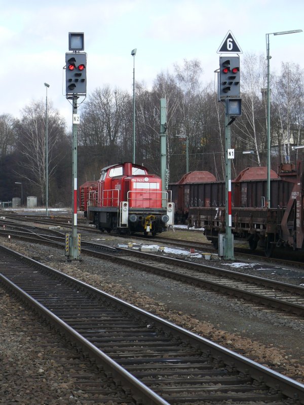 294 747-1 abgestellt in Marktredwitz am 8.2.2009 