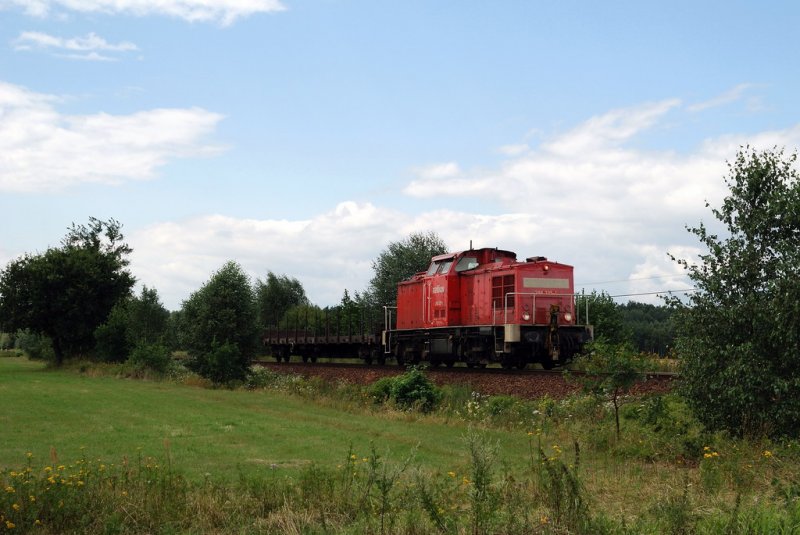 298 335 mit FZT 55013 am Abzw. S�richen (25.07.2007) 