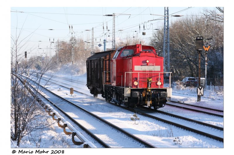 298 330 passierte, am 5.1.2009, mit einem Gbs Hirschgarten in