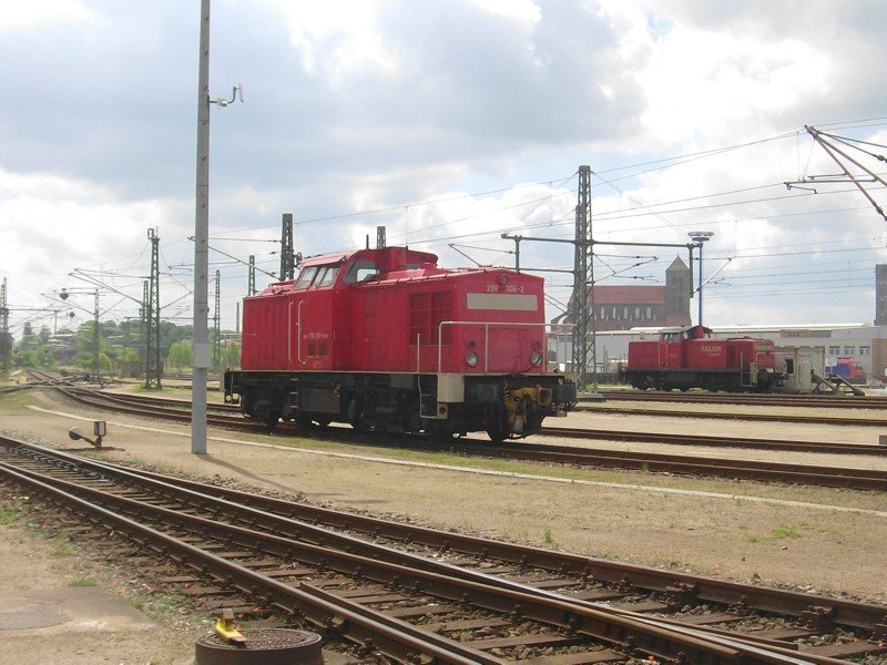 Am 22.05.09 stand die 298 306-2 im Hafen von Wismar