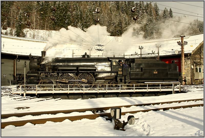 On the turntable is presented, the steam engine 310.23 which