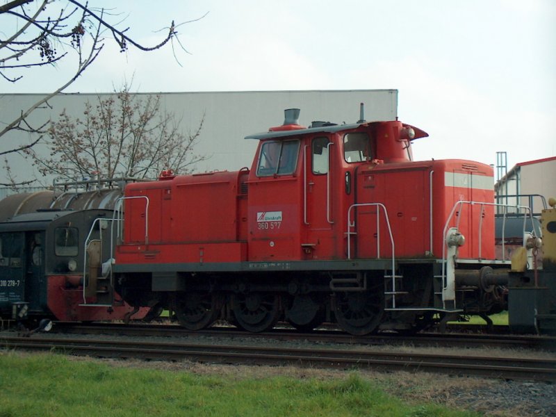 Gleiskraft 360 577-1 bei InfraServ Wiesbaden; 06.11.2008 
