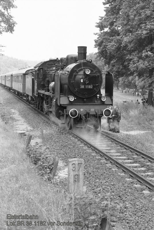 38 km at 1182 37th Special train on the railway
