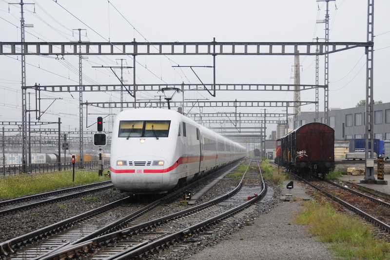 Last gasp of the rain for a German train on