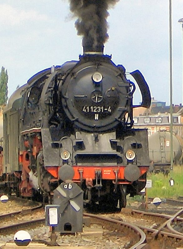 41 1231-4 vor G�terzug, Sta�furt 2005 