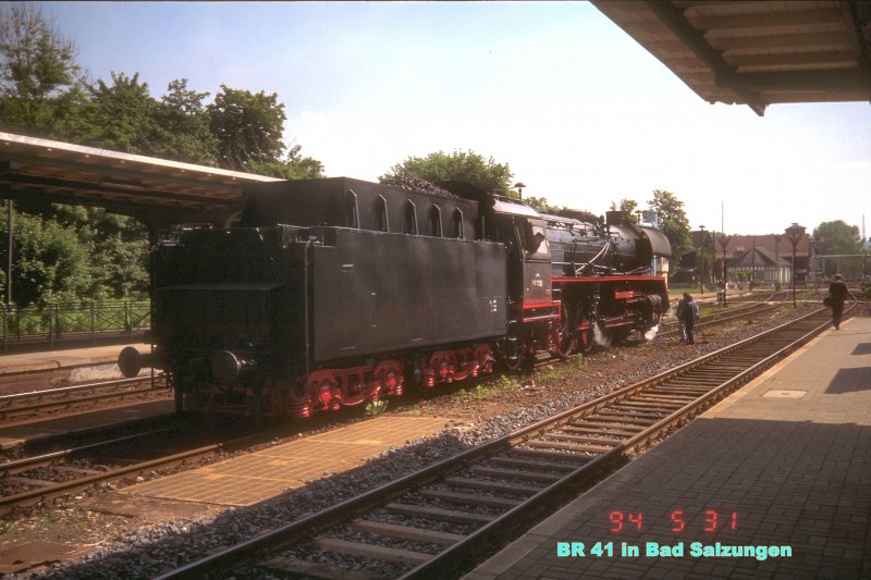 BR 41 of Bad Salzungen, 1994 photo (automatically translated, Powered