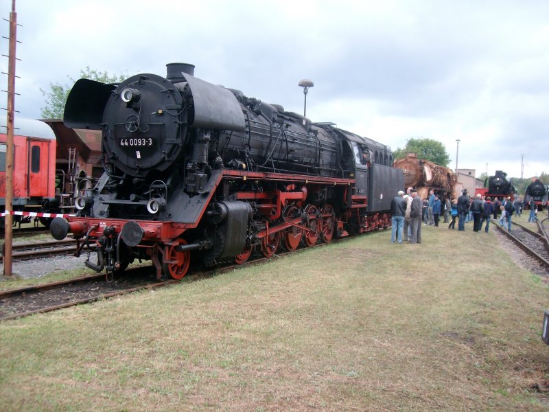 Hier die Dampflok 41 360,am 5.9.2009 bei den XV Meininger