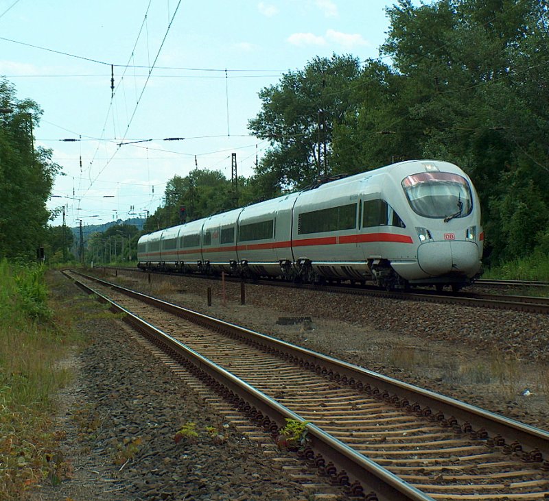 DB 411065-6 "Bad Oeynhausen" as ICE 1708 by Munich main