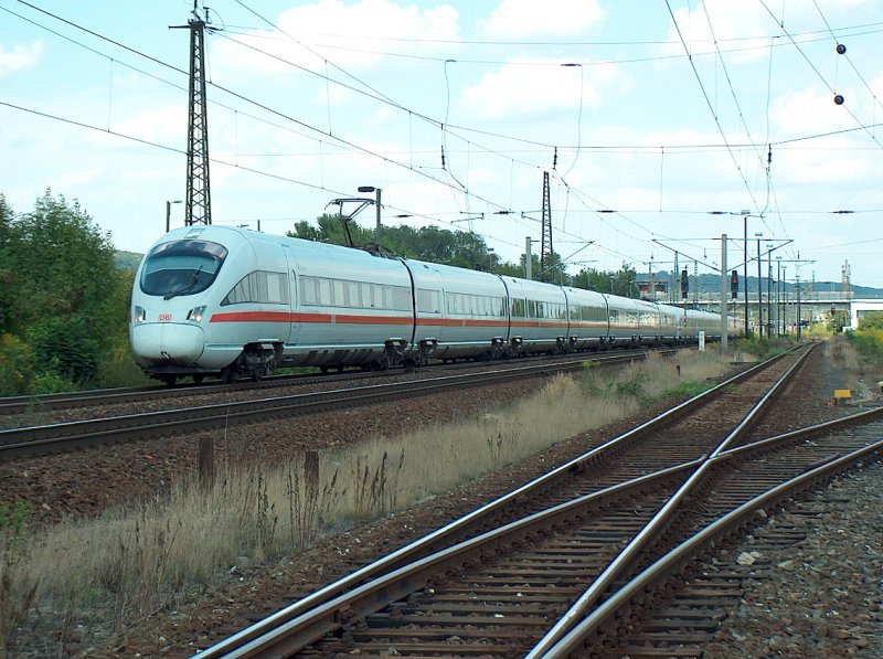 DB 411027-6 "Weimar" as ICE 1673 Berlin Gesundbrunnen to Munich