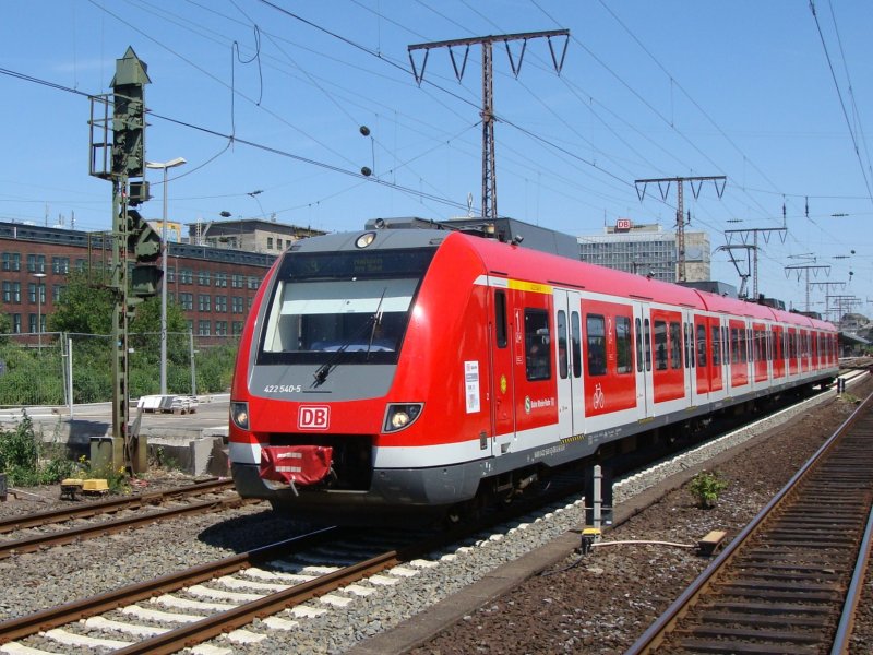 422 540 on 24.6.2009 in Essen Hbf (automatically translated, Powered
