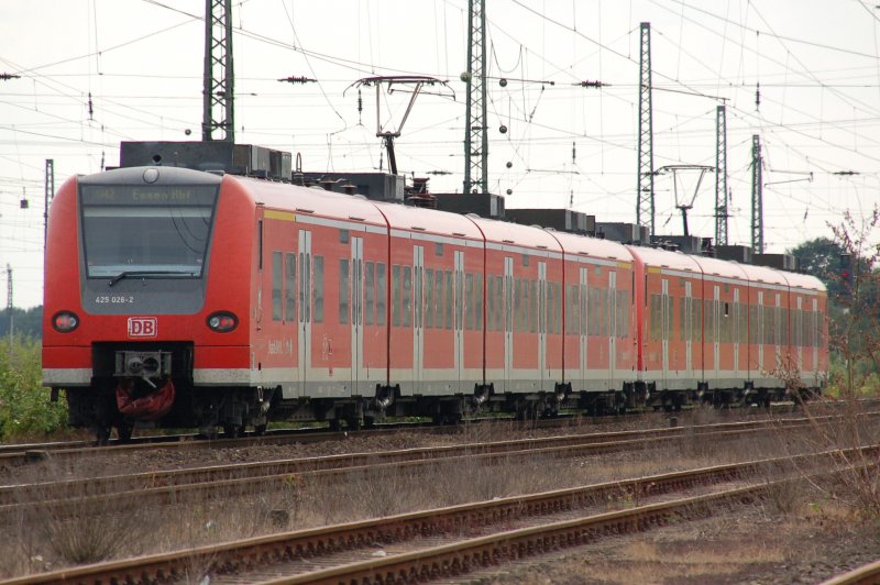 Nachschuss auf RB 42 in Haltern am See auf die