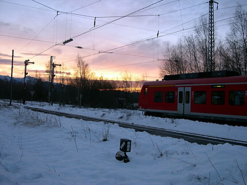 Bayrisches Oberland 2004 - Am heiligen Abend 2004 f�hrt in
