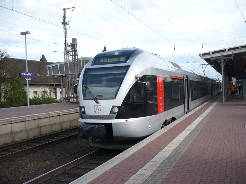 On 04.30.2008 in Witten Hbf is the flirt as 427
