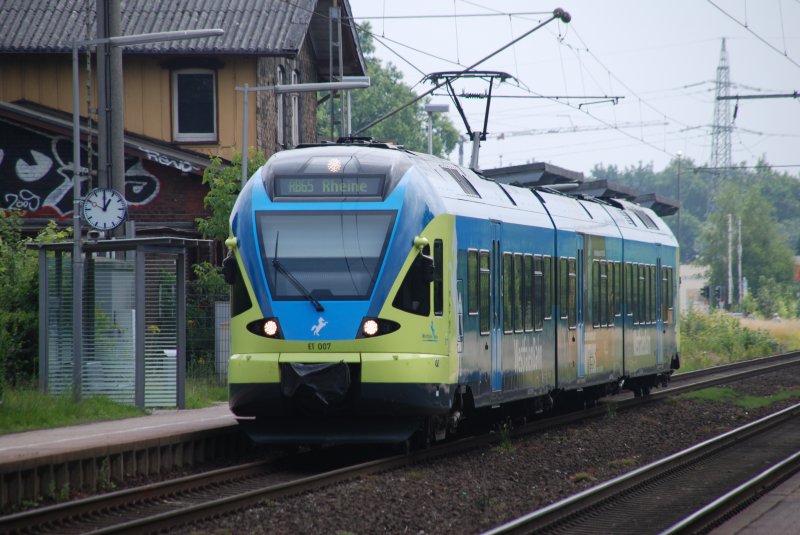 Rheine, 27.06.2009, ET007 Westfalenbahn the drives as RB65 from Münster