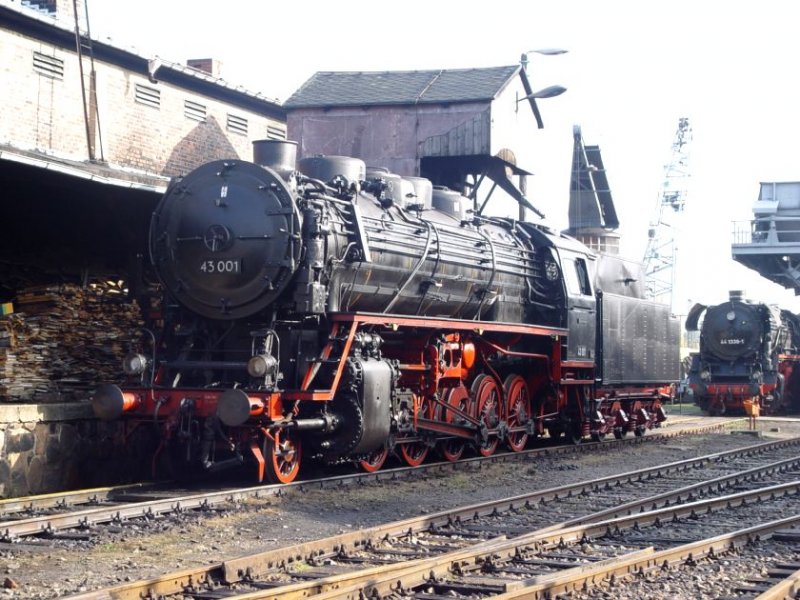 43 001 at the Sand House in Chemnitz Hilbersdorf on