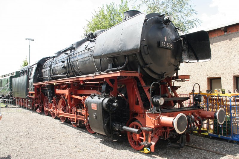 44 606 im Bahnpark Augsburg am 26. Juli 2009 