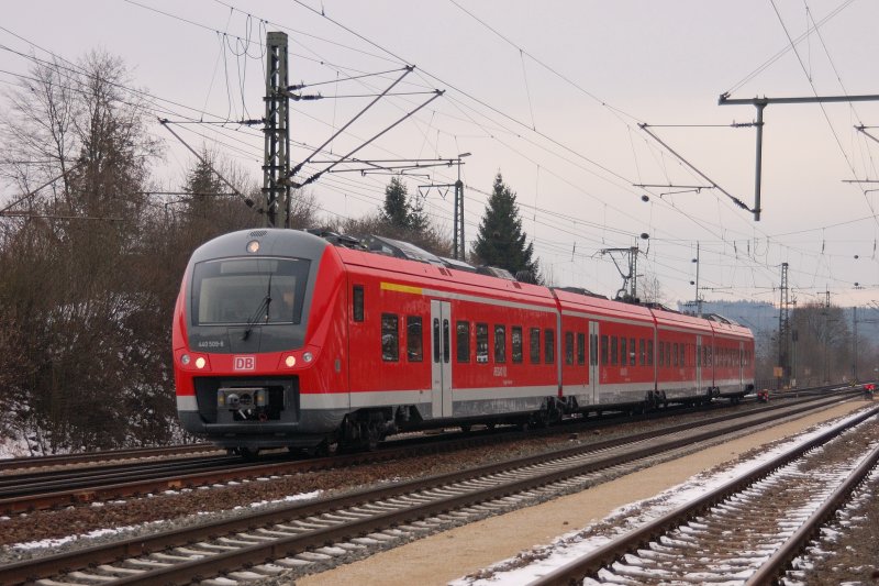 Am fr�hen Nachmittag kehrte der Fugger-Express 440 509-8 wieder nach