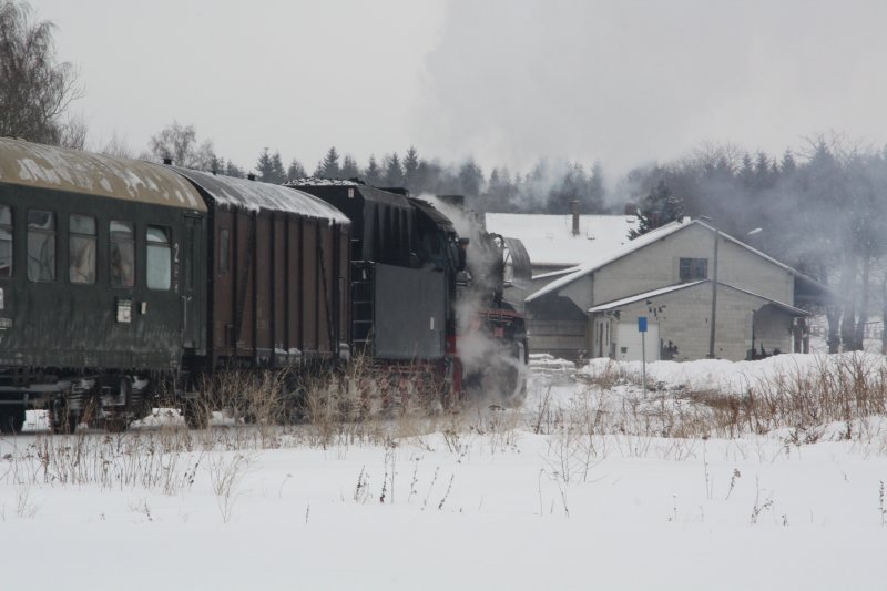Nachschuss der SEM 50 3648-8 mit Sonderzug am 14.02.09 bei