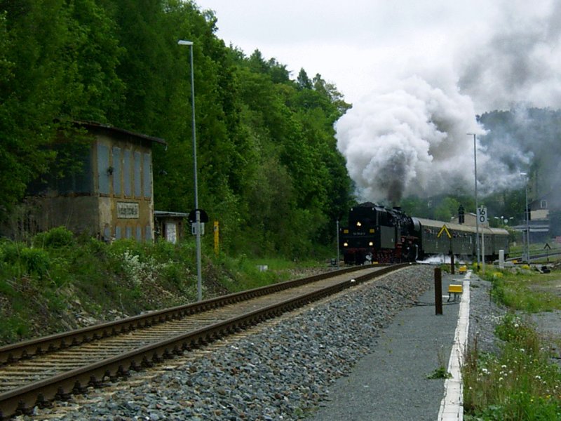 50 3648-8 verl�sst am 25.05.06 den Bahnhof Annaberg-Buchholz S�d in