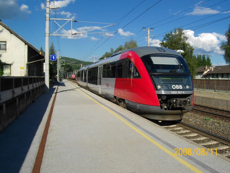 5022 027-4 f�hrt am 11.08.08 als R 4247 nach Villach