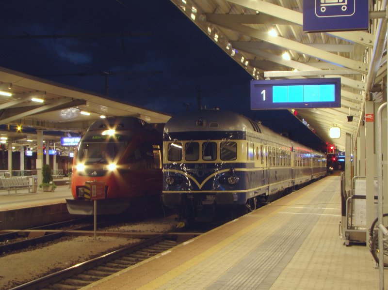 Blue flash, a talent in Wörgl Hbf.24.08.2008 (automatically translated, Powered