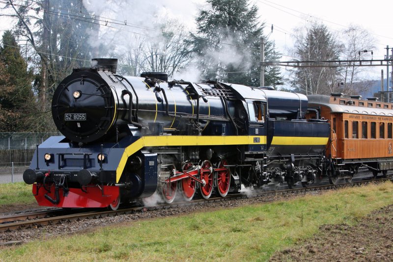528 055 with nostalgia on special trip on the Rhine