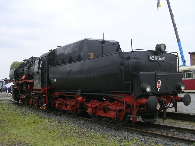 Tender-Ansicht der BR 52 8134-0 (DR)im ETP Krefeld.(13.09.2008) 