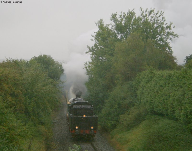 Jubil�um 5 Jahre Ringzug:58 311 mit ihrem Sonderzug nach Br�unlingen