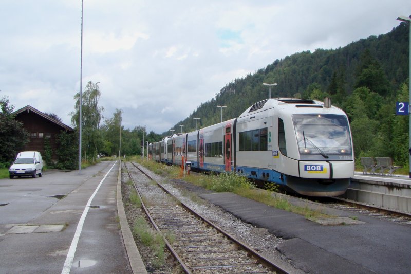 VT 113 Langgries Integral Triebzug in Bayerischzell.21.07.2008 