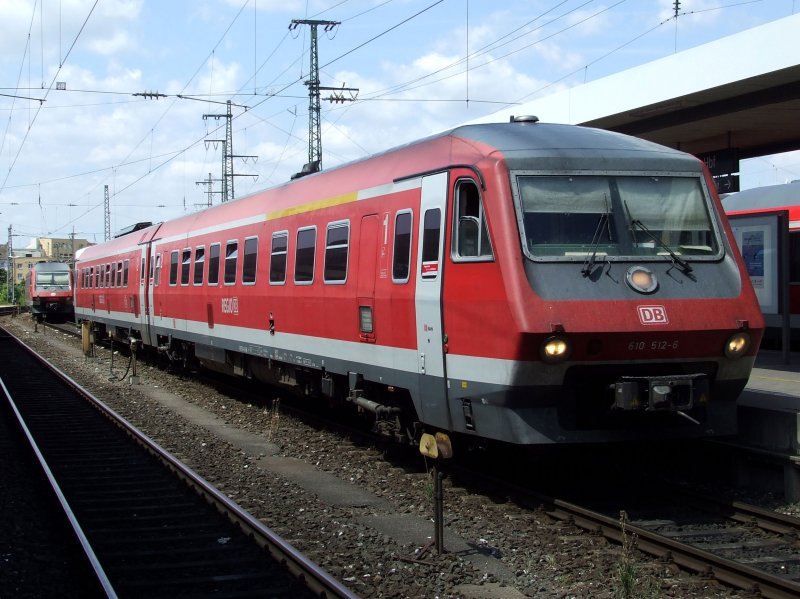 610 012 on 18.06.2009 in Nürnberg Hbf (automatically translated, Powered