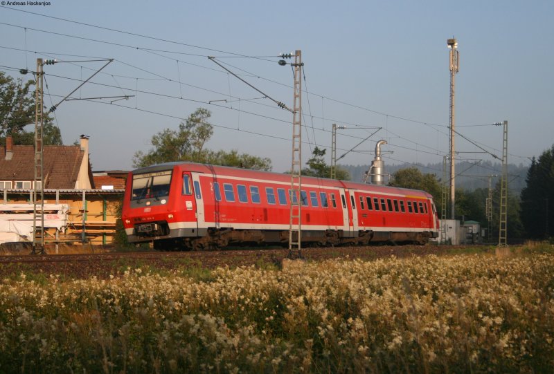 611 014-2 als RE 3205 von St.Georgen(Schwarzw)nach Ulm am km