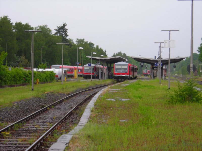 VT628 542 (Bennemühlen) and VT628 525 (ended in Soltau) in