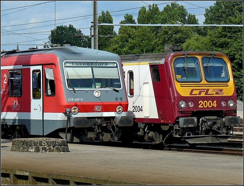 Ein deutsches und ein franz�sisches Gesicht fotografiert am 15.06.08 in