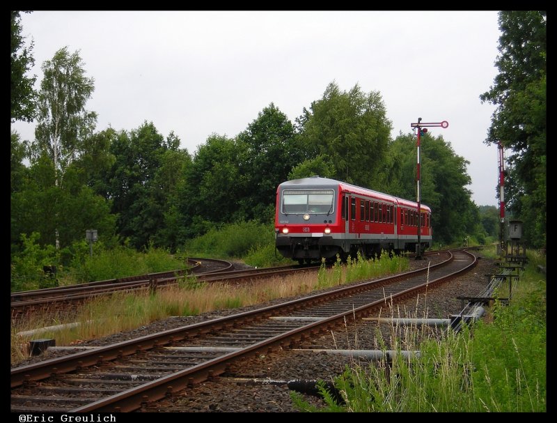 628 542 bei der Einfahrt in Hodenhagen 